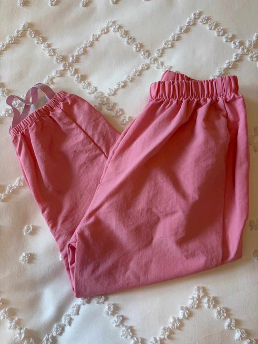 Kids Pink Elastic-Waist Bottoms